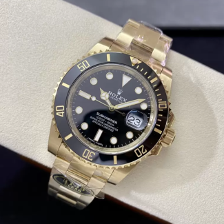 클린공장 롤렉스 서브마리너 블랙 다이얼 옐로우 골드 금통 40mm 124060