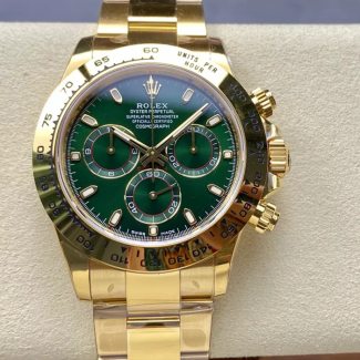 VS공장 롤렉스 데이토나 헐크 다이얼 옐로우 골드 금통 116508