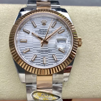 ARF공장 롤렉스 데이저스트 모티프 실버 다이얼 41mm 로즈골드 오이스터 콤비 126331