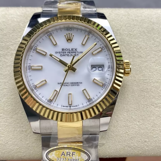 ARF공장 롤렉스 데이저스트 화이트 다이얼 41mm 옐로우 골드 오이스터 콤비 126333