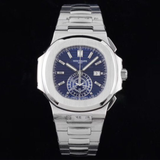3K공장 파텍필립 노틸러스 크로노그래프 청판 다이얼 스틸 40mm 5980