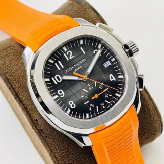 3K공장 파텍필립 아쿠아넛 크로노그래프 블랙 다이얼 스틸 5968