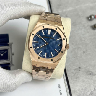 APS공장 오데마피게 로얄오크 청판 다이얼 로즈골드 금통 15500