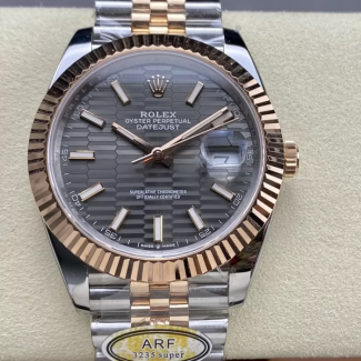 ARF공장 롤렉스 데이저스트 모티프 그레이 다이얼 41mm 로즈골드 쥬빌레 콤비 126331