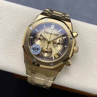 APS공장 오데마피게 로얄오크 크로노그래프 옐로우 다이얼 옐로우 골드 24240