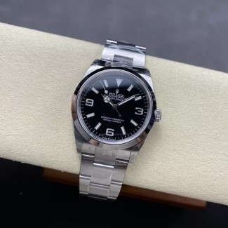 VS공장 롤렉스 익스플로러 블랙 다이얼 스틸 36mm 124270