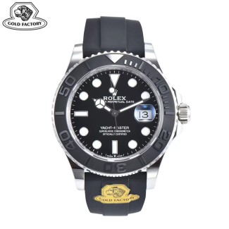 골드공장 롤렉스 요트마스터 화이트 골드 금통 러버밴드 40mm 226659