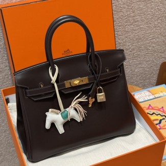 최고퀄 에르메스 올수공 버킨 30 초콜렛 박스 가죽 금장