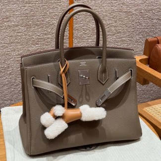 올수공 에르메스 버킨 30 18/Etoupe 토고 가죽 실버 하드웨어