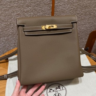 올수공 에르메스 켈리 아도 PM Etoupe 토고 가죽 골드 하드웨어