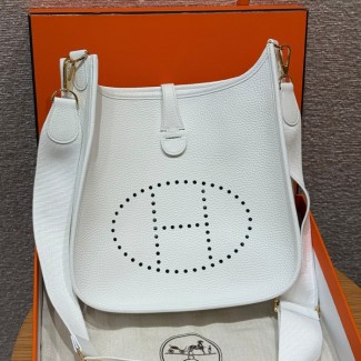 올수공 에르메스 에블린 29 Blanc 클레망스 골드 하드웨어