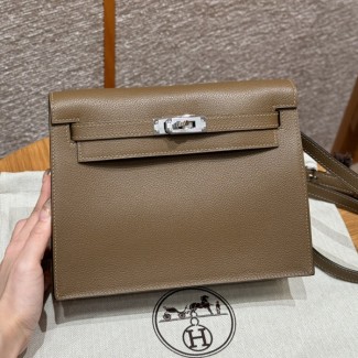 올수공 에르메스 켈리 단스 D0/Beige de Weimar & T7/Blue Hydra 에버컬러 실버 하드웨어