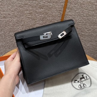 올수공 에르메스 켈리 단스 ck89/noir 에버컬러 실버 하드웨어