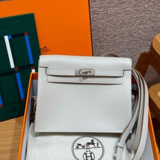 올수공 에르메스 켈리 단스 80/Pearl Gray 에버컬러 실버 하드웨어