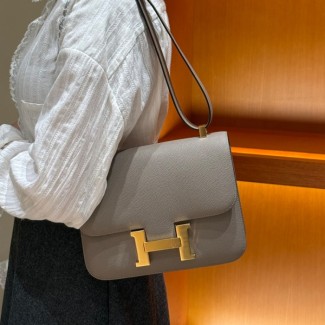 올수공 에르메스 콘스탄스 24 M8/Girs Asphalte 엡송 가죽 골드 하드웨어