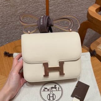 올수공 에르메스 콘스탄스 19 i2/Nata 스위프트 가죽 로즈골드 하드웨어