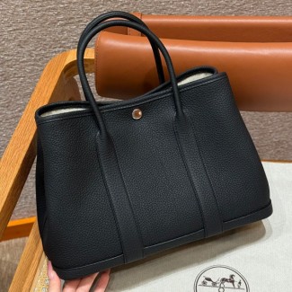 올수공 에르메스 가든파티 30 ck89/Noir vache 실버 하드웨어