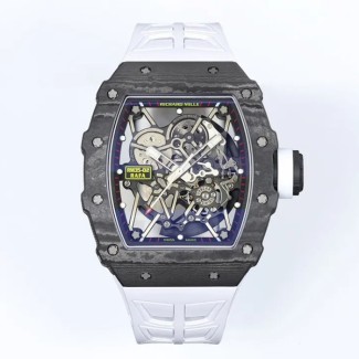 ZF공장 리차드밀 라파엘 나달 RM35-02 블랙 카본 / 화이트 러버밴드