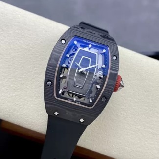 G+공장 리차드밀 RM07-01 블랙 카본 블랙 러버밴드