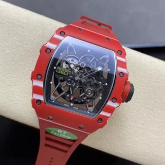 R7공장 리차드밀 라파엘 나달 RM35-02 레드 카본 / 레드 러버밴드