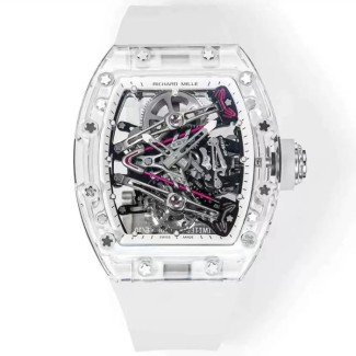 RM공장 리차드밀 수동 와인딩 투르비용 부바 왓슨 크리스탈 케이스 RM38-02