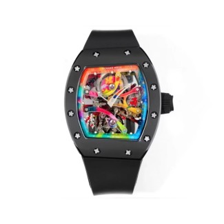 RM공장 리차드밀 요한 블레이크 RM68-01 블랙 세라믹 케이스 / 블랙 러버밴드