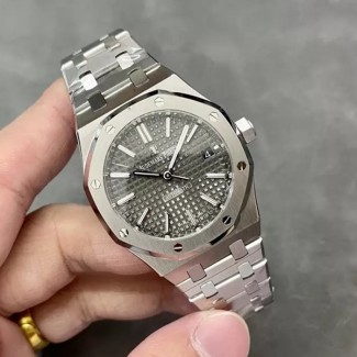 IP공장 오데마피게 로얄오크 블랙 다이얼 스틸 37mm 15450