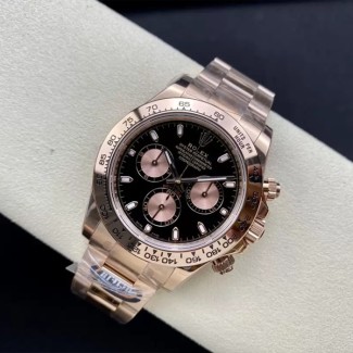 BT공장 롤렉스 데이토나 블랙 다이얼 로즈 골드 금통 40mm 116505