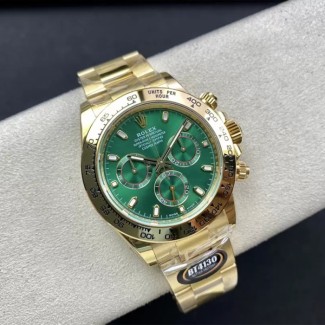 BT공장 롤렉스 데이토나 그린 다이얼 옐로우 골드 금통 헐크 40mm 116508