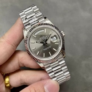 GM공장 V3 롤렉스 데이데이트 40 그레이 다이얼 화이트 골드 금통 228236