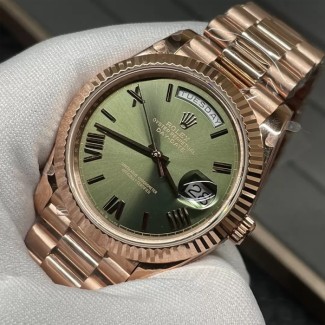 GM공장 V3 롤렉스 데이데이트 40 올리브 그린 다이얼 로즈 골드 금통 228235