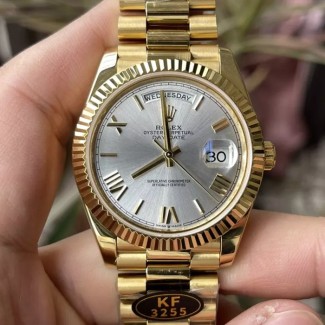 KF공장 롤렉스 데이데이트 40 실버 다이얼 옐로우골드 금통 228238