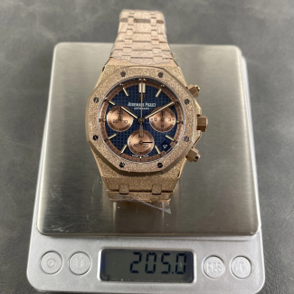 DD공장 오데마피게 로얄오크 크로노그래프 블루 다이얼 프로스트 골드 로즈골드 41mm 26240