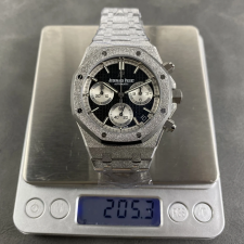 DD공장 오데마피게 로얄오크 크로노그래프 블랙 다이얼 프로스트 골드 41mm 26240